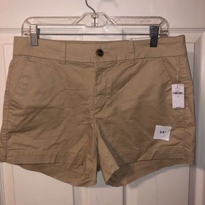 Khaki colored shorts